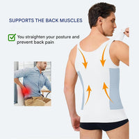 Corrective Shirt with Shaping Effect – Noah-Black-M (50-65kg)-State of Style