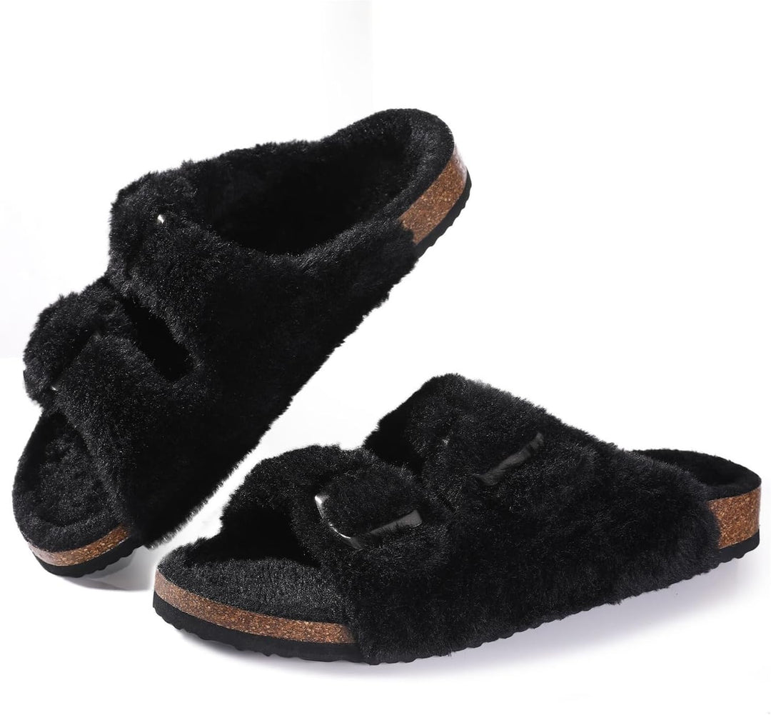 Corrie Winter Slippers | Comfortable and Warm-Black-5.0-State of Style