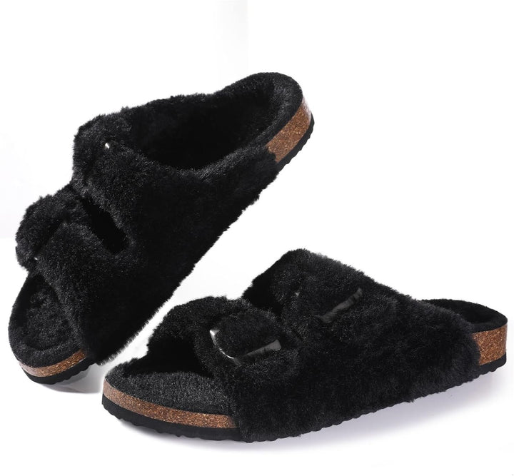 Corrie Winter Slippers | Comfortable and Warm-Black-5.0-State of Style