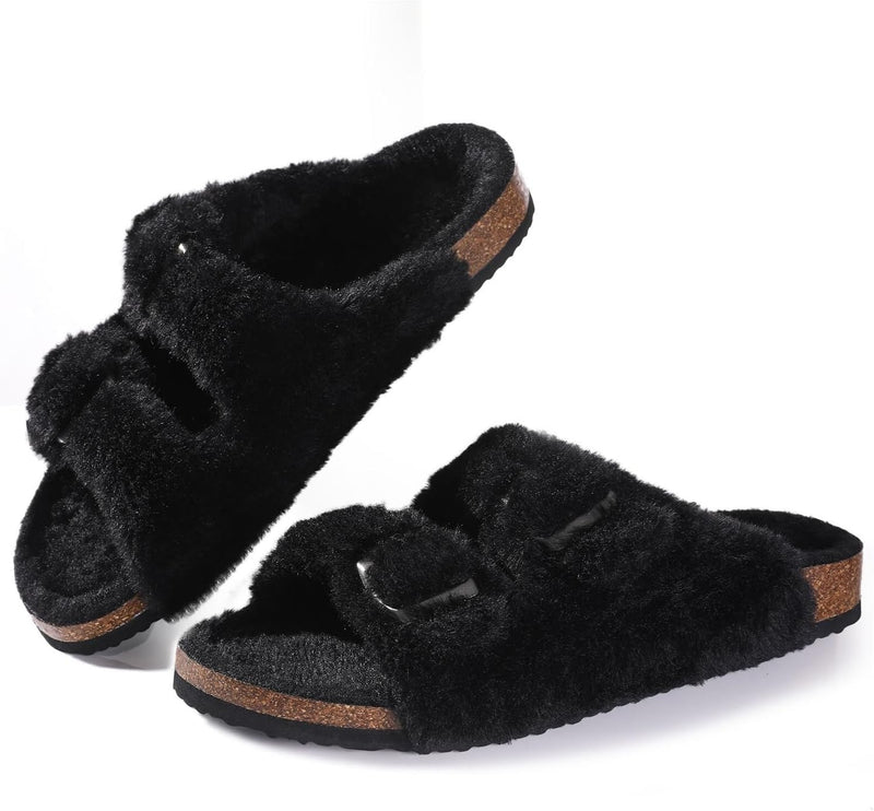 Corrie Winter Slippers | Comfortable and Warm-Black-5.0-State of Style