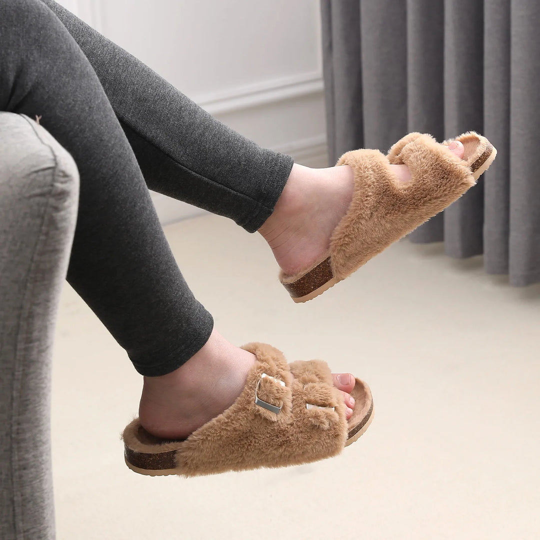 Corrie Winter Slippers | Comfortable and Warm-Black-5.0-State of Style