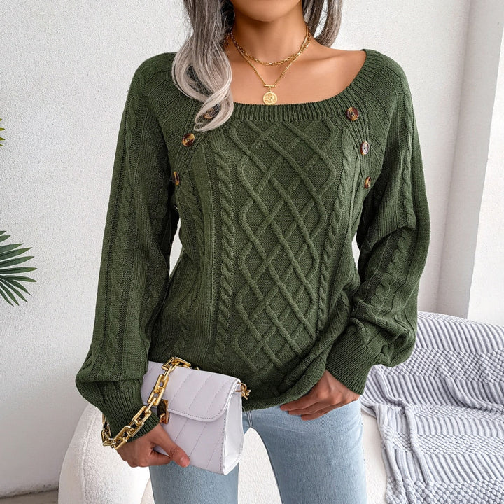 CorShirt | Comfortable Sweater for Women-Army Green-S-State of Style