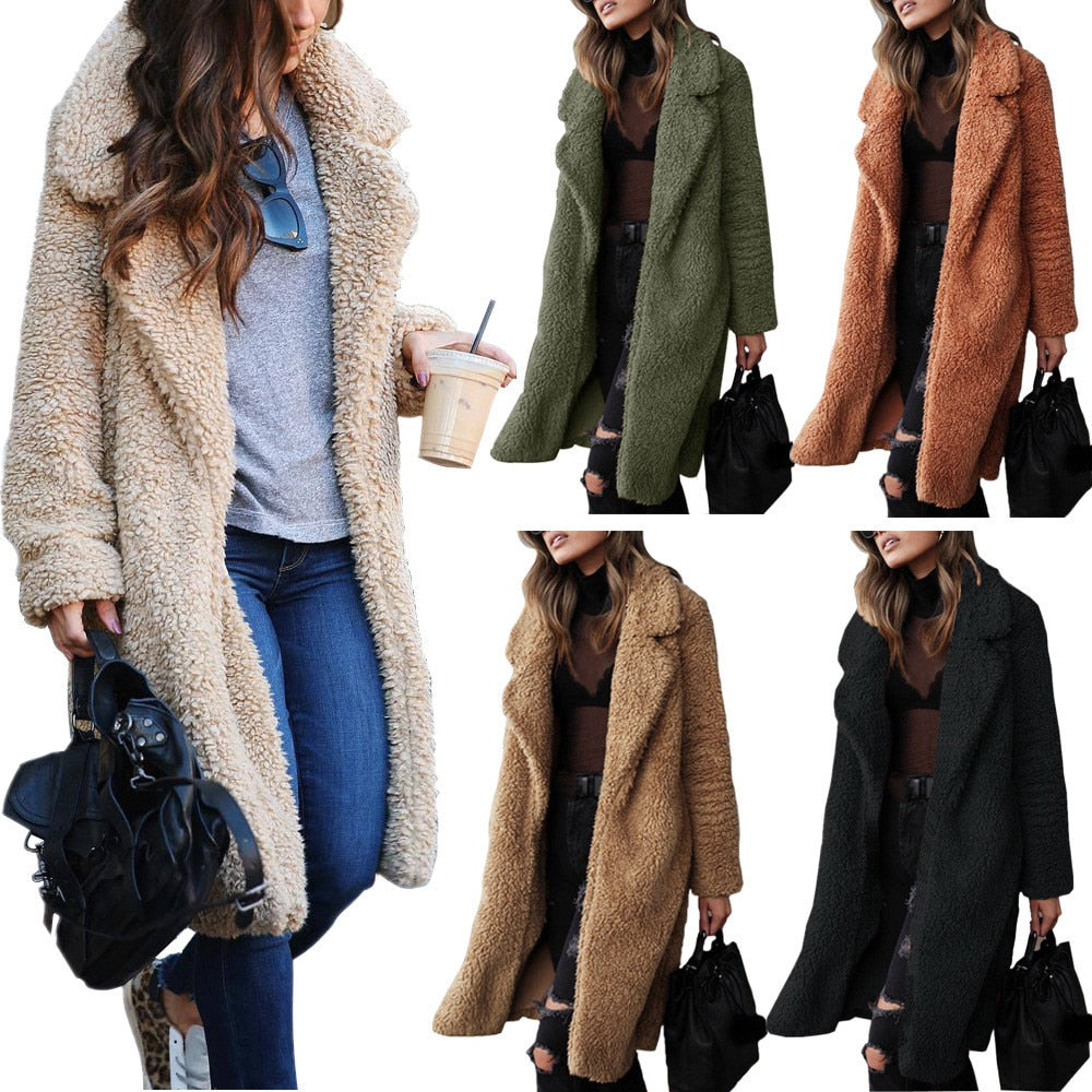 Cosy Teddy Jacket for Women | Ella's Jacket-Black-S-State of Style