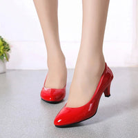 Cotton Candy Pumps – Elegant Nude Low-Heel Shoes for Work & Events-Red-6.0 (23.5cm)-State of Style