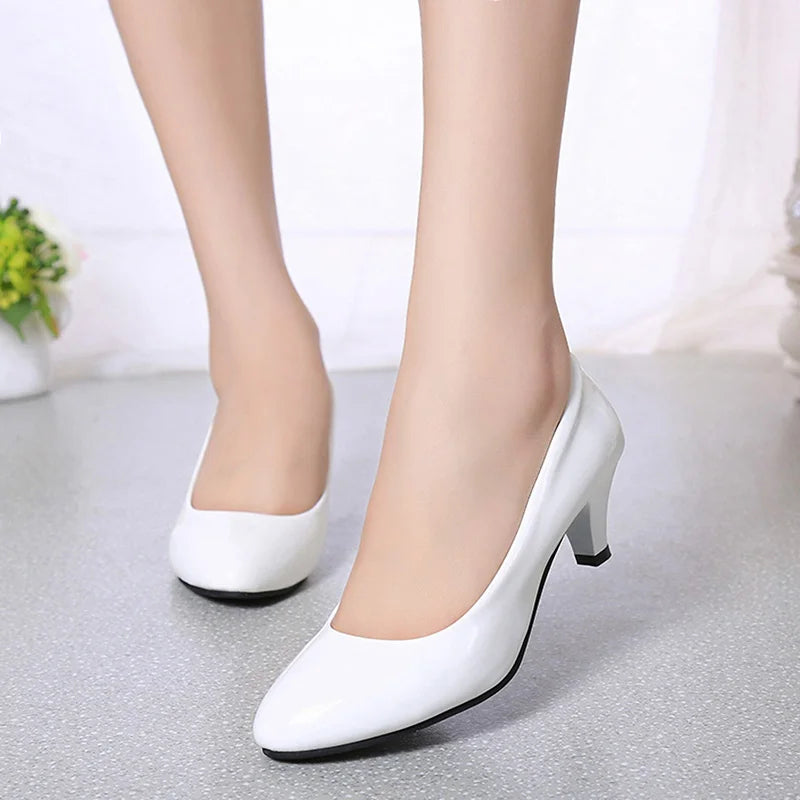 Cotton Candy Pumps – Elegant Nude Low-Heel Shoes for Work & Events-White-6.0 (23.5cm)-State of Style