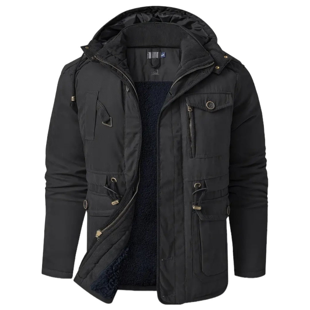 Cotton Jacket for Active Men - Apex Shift-Black-S-State of Style