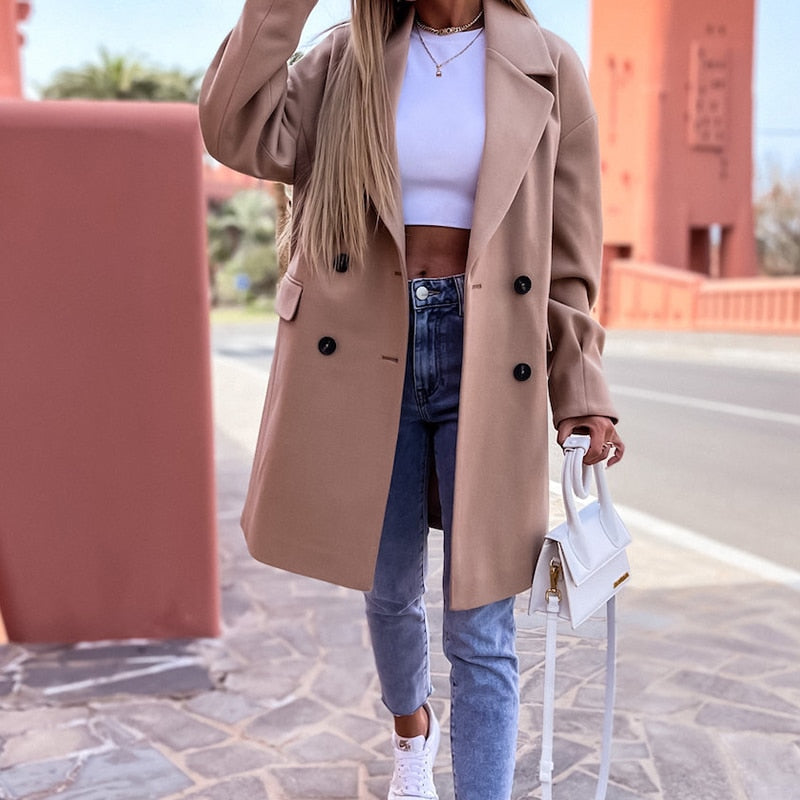 Cotton Jacket in Berry | Women's Fashion-Black-S-State of Style