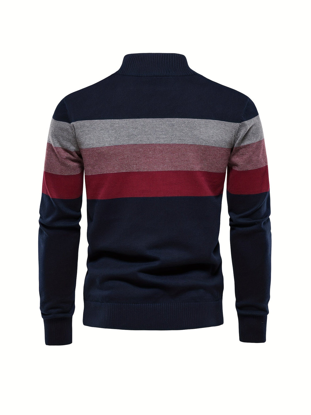 Cotton Knitted Men's Sweater - Wyatt-Navy Blue-S-State of Style