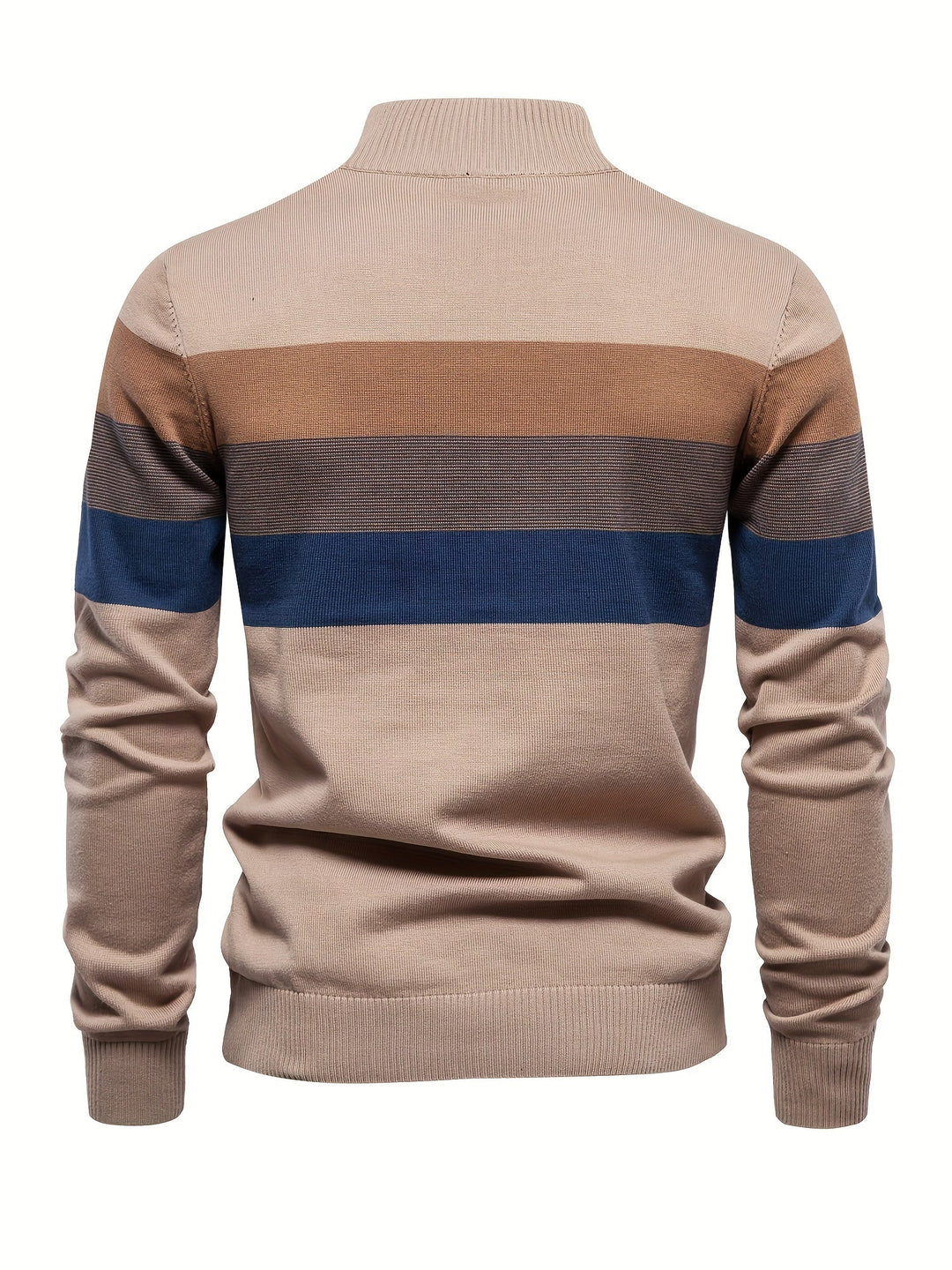 Cotton Knitted Men's Sweater - Wyatt-Navy Blue-S-State of Style