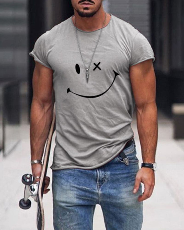 Cotton Men's T-shirt - Arlo-Grey-S-State of Style
