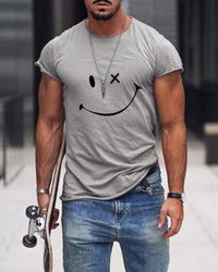 Cotton Men's T-Shirt - Arlo-Grey-S-State of Style