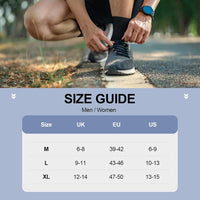 Cotton Sports Socks Unisex (6 Pairs) - Robin-Black-S - AU 6-9-State of Style