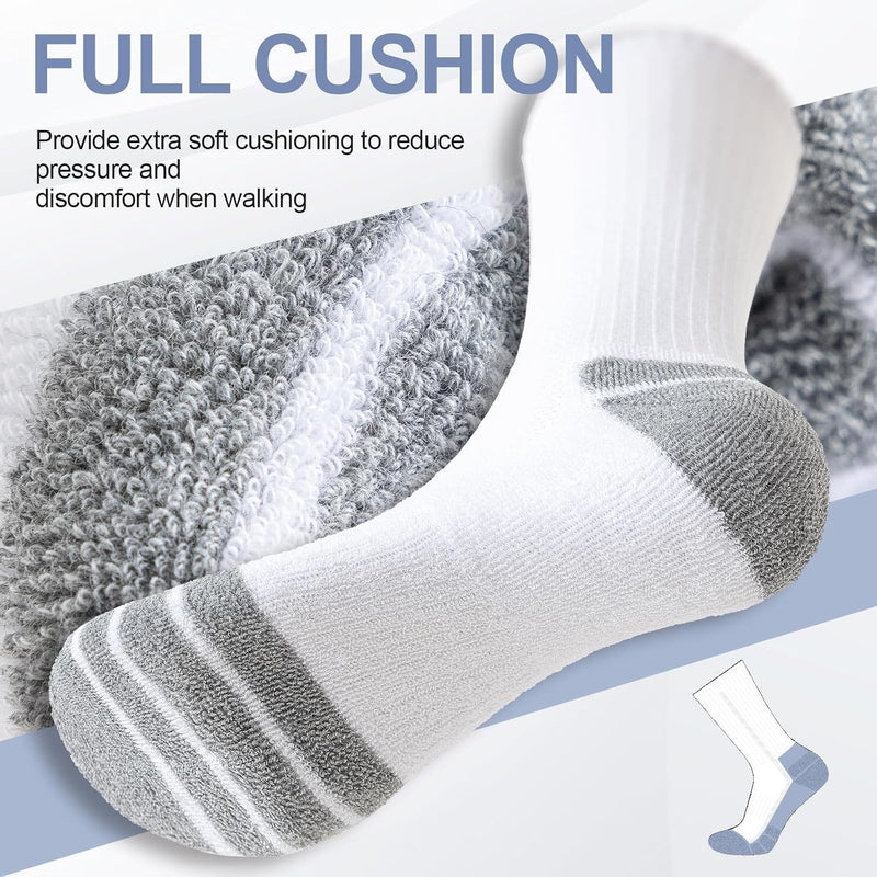 Cotton Sports Socks Unisex (6 Pairs) - Robin-Black-S - AU 6-9-State of Style