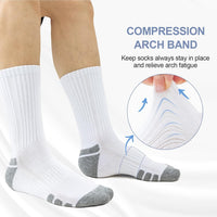 Cotton Sports Socks Unisex (6 Pairs) - Robin-Black-S - AU 6-9-State of Style