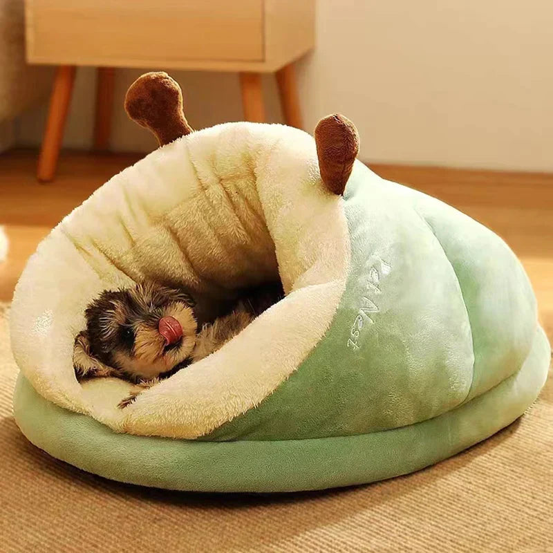 Cozy Bed for Cats and Dogs - SnugglePaw-S-Green-State of Style