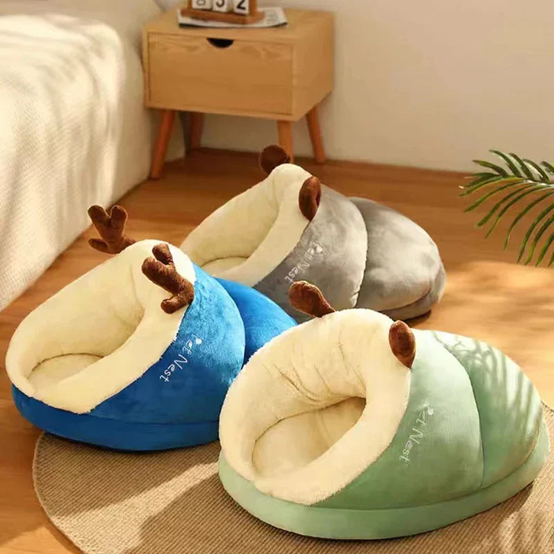 Cozy Bed for Cats and Dogs - SnugglePaw-S-Green-State of Style