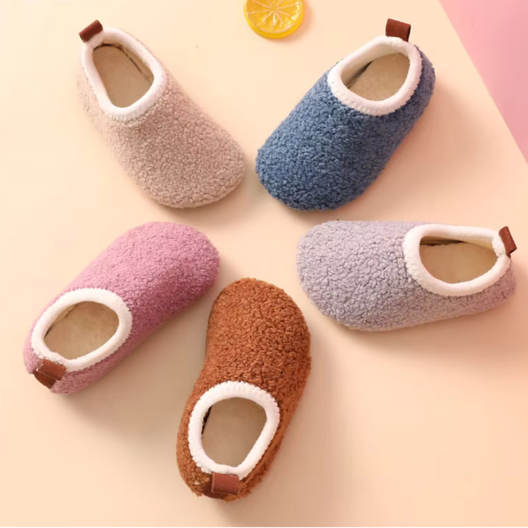 Cozy Kid Slippers | Warm and padded slippers for small children-Pink-7-8 (13.5cm)-State of Style