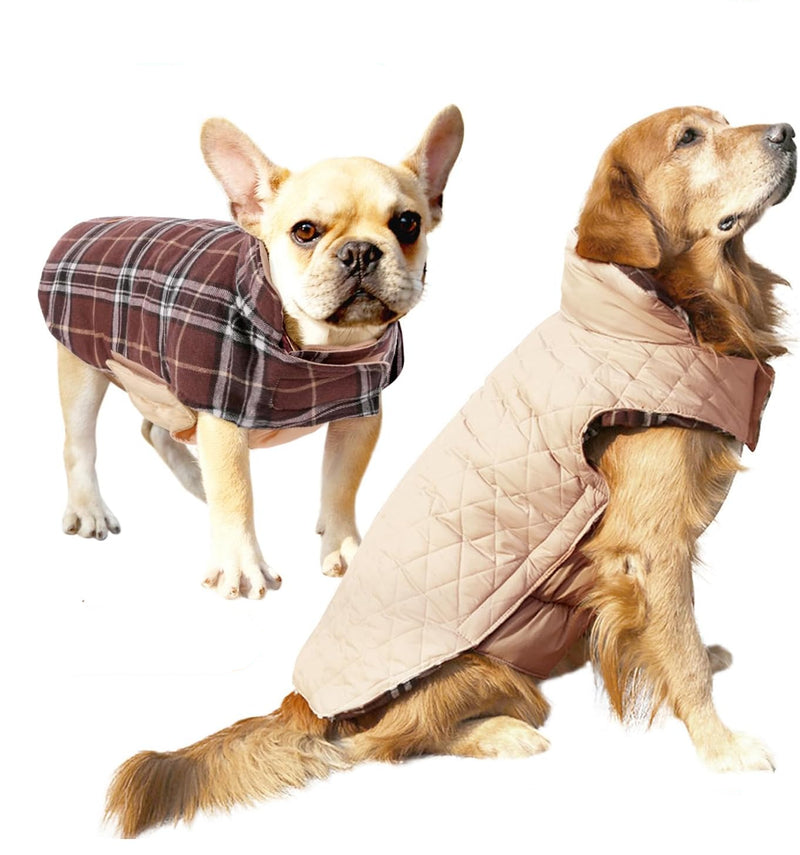 Cozy Waterproof Dog Jacket – Winter Coat in British Style-Brown-S-State of Style