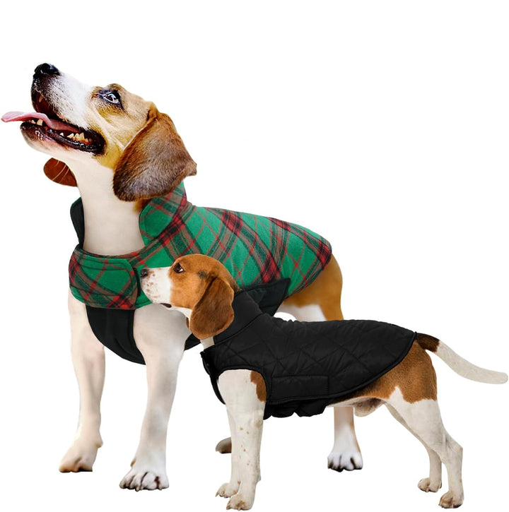 Cozy Waterproof Dog Jacket – Winter Coat in British Style-Christmas Green-S-State of Style