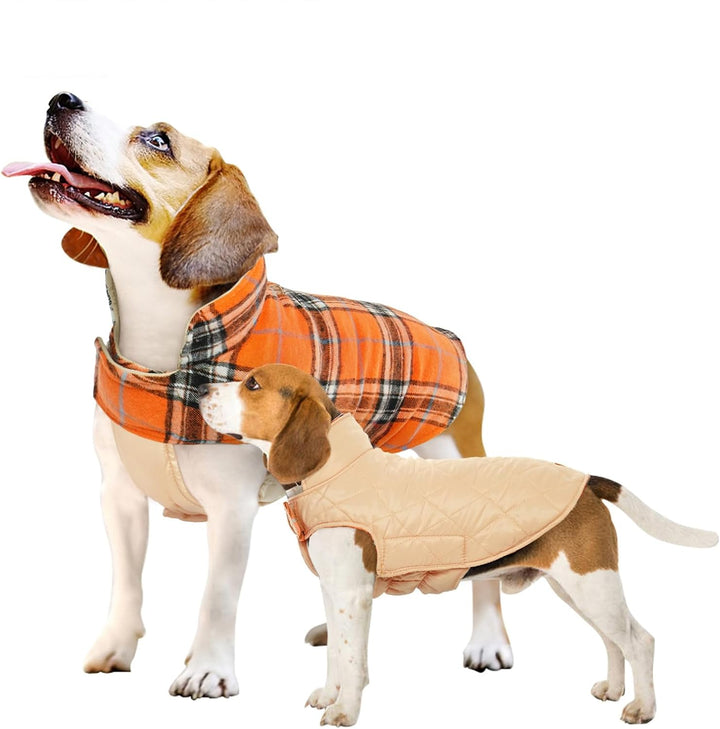 Cozy Waterproof Dog Jacket – Winter Coat in British Style-Orange-S-State of Style
