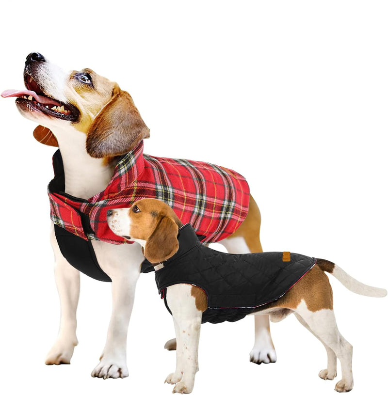 Cozy Waterproof Dog Jacket – Winter Coat in British Style-Red-S-State of Style