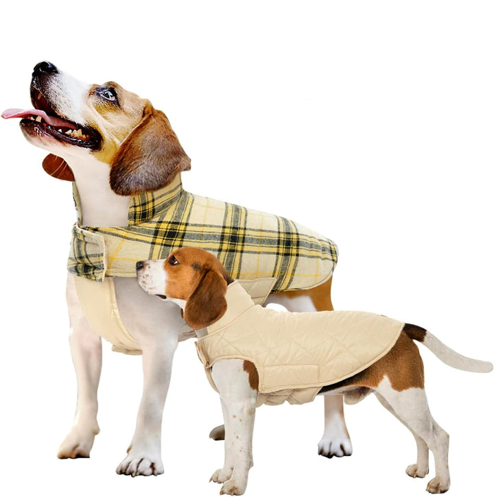 Cozy Waterproof Dog Jacket – Winter Coat in British Style-Yellow-S-State of Style