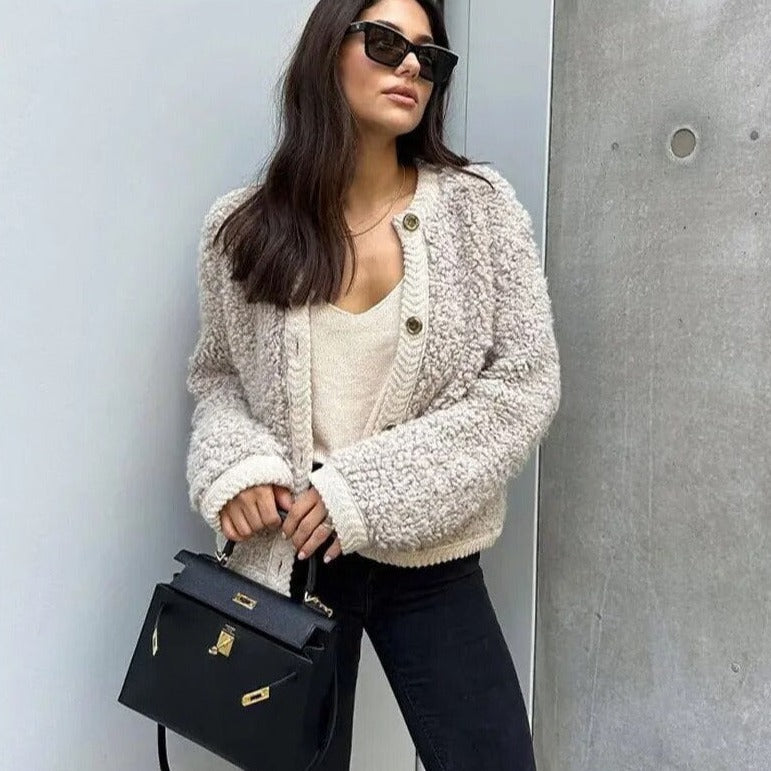 CozyTeddy | Ultra Soft Cardigan Vest - Perfect for Cosy Winter Evenings-Black-S-State of Style