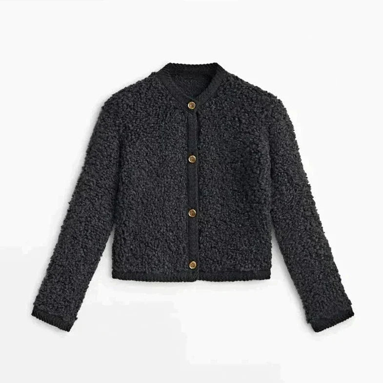CozyTeddy | Ultra Soft Cardigan Vest - Perfect for Cosy Winter Evenings-Black-S-State of Style