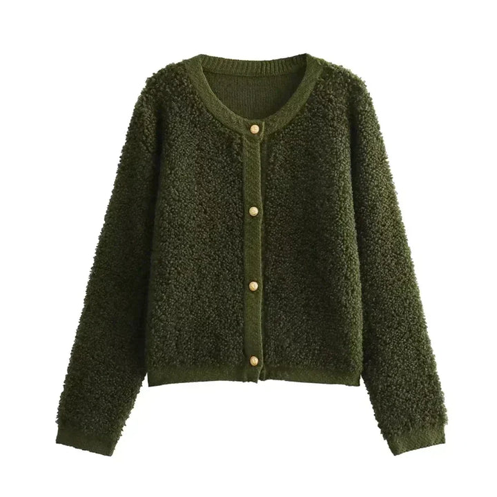 CozyTeddy | Ultra Soft Cardigan Vest - Perfect for Cosy Winter Evenings-Green-S-State of Style