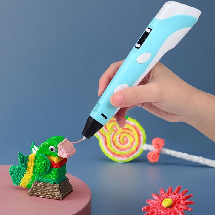 Creative 3D Printing Pen - DoodleForm-Blue + 20 pieces of coloured filament (50M)-State of Style