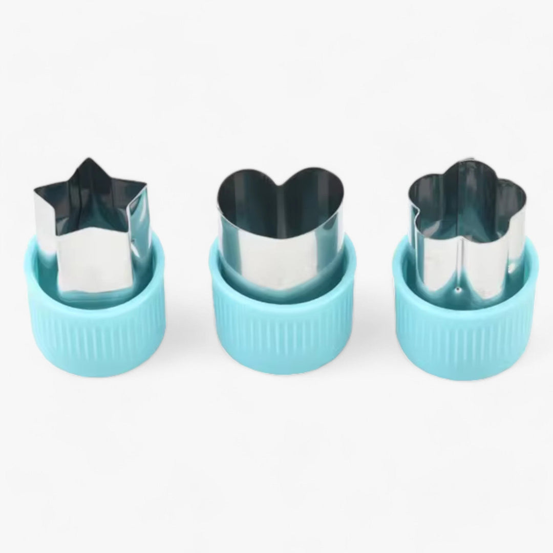 Creative Cutter Set for Cookies & Fruit – StarHeart-Green-State of Style