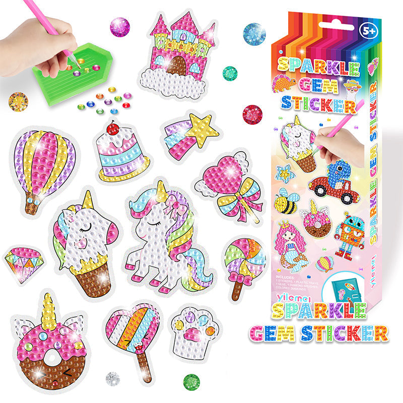 Creative Diamond Sticker Set - ShinyGem-Unicorn-State of Style