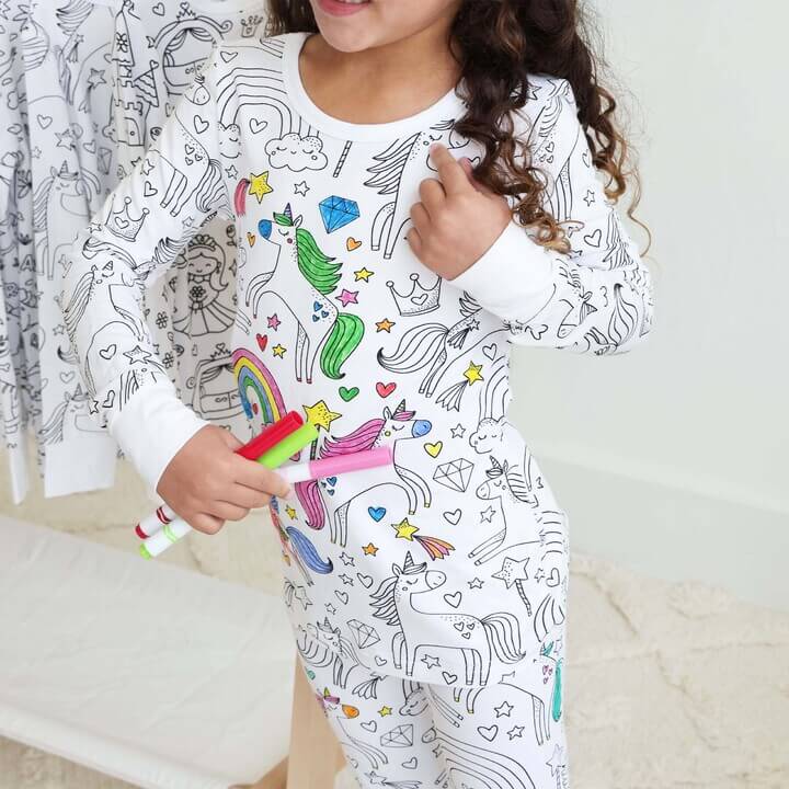 Creative Kids Pyjama - DreamArt-Enchanting Unicorns-3 Years-State of Style