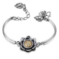 Creative Lotus Silver Bracelet-State of Style
