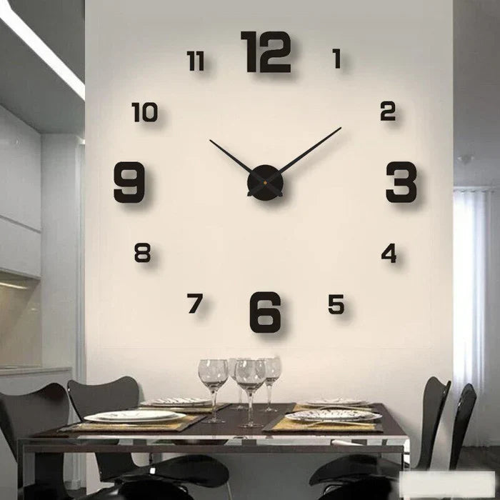 Creative Wall Clock - ArtTime-Numbers - Black-60-100 cm-State of Style