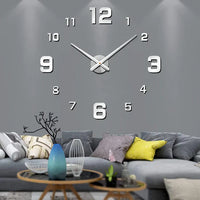 Creative Wall Clock - ArtTime-Numbers - Silver-60-100 cm-State of Style