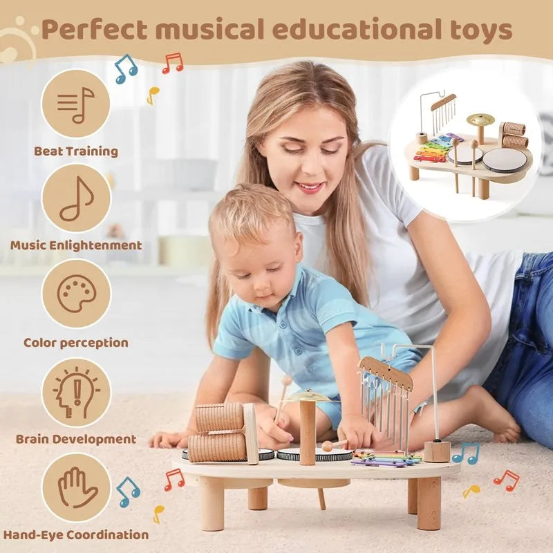 Creative Wooden Toy Music Station – MelodyMaker-State of Style
