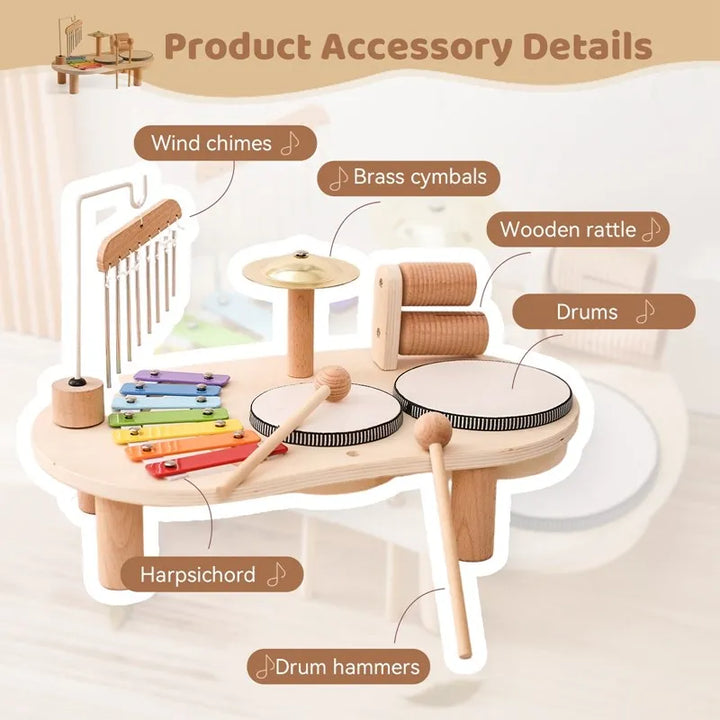 Creative Wooden Toy Music Station – MelodyMaker-State of Style