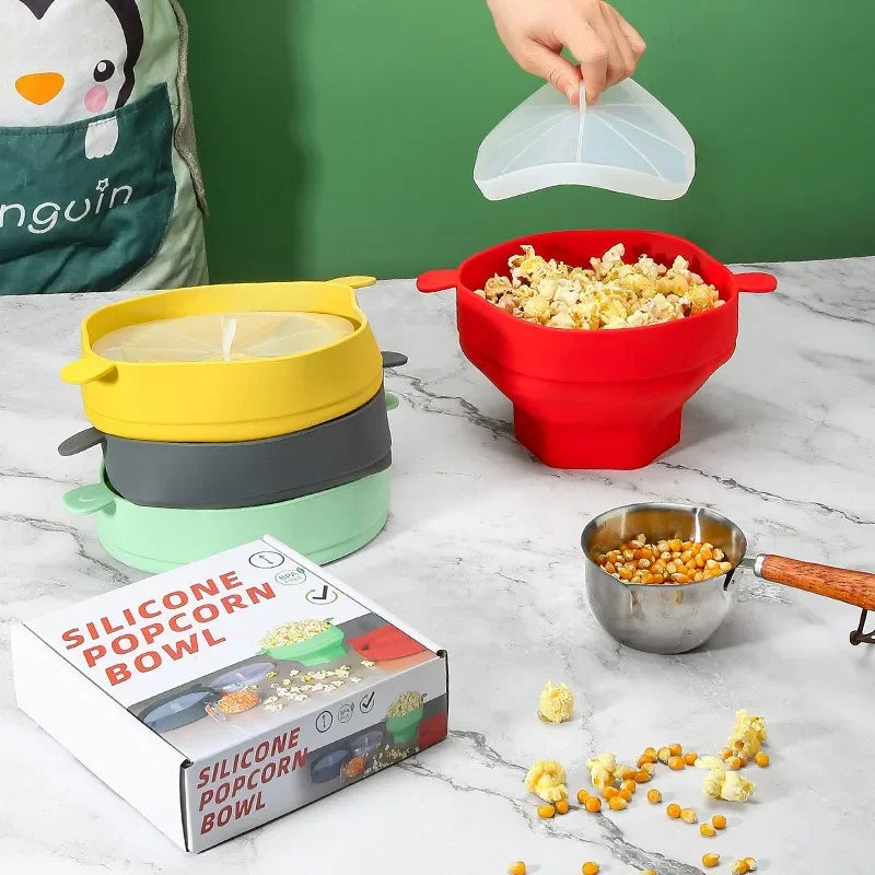 CrispyPop Non-Stick Popcorn Maker-Red-State of Style