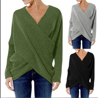 Criss Cross Sweater | Stylish & Comfortable Knitwear-Green-S-State of Style