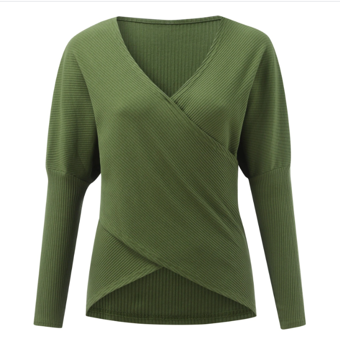 Criss Cross Sweater | Stylish & Comfortable Knitwear-Green-S-State of Style