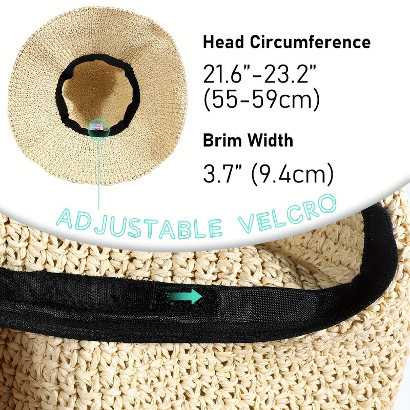Crochet Boho Straw Hat for Summer Travels – Elouan-Beige-State of Style