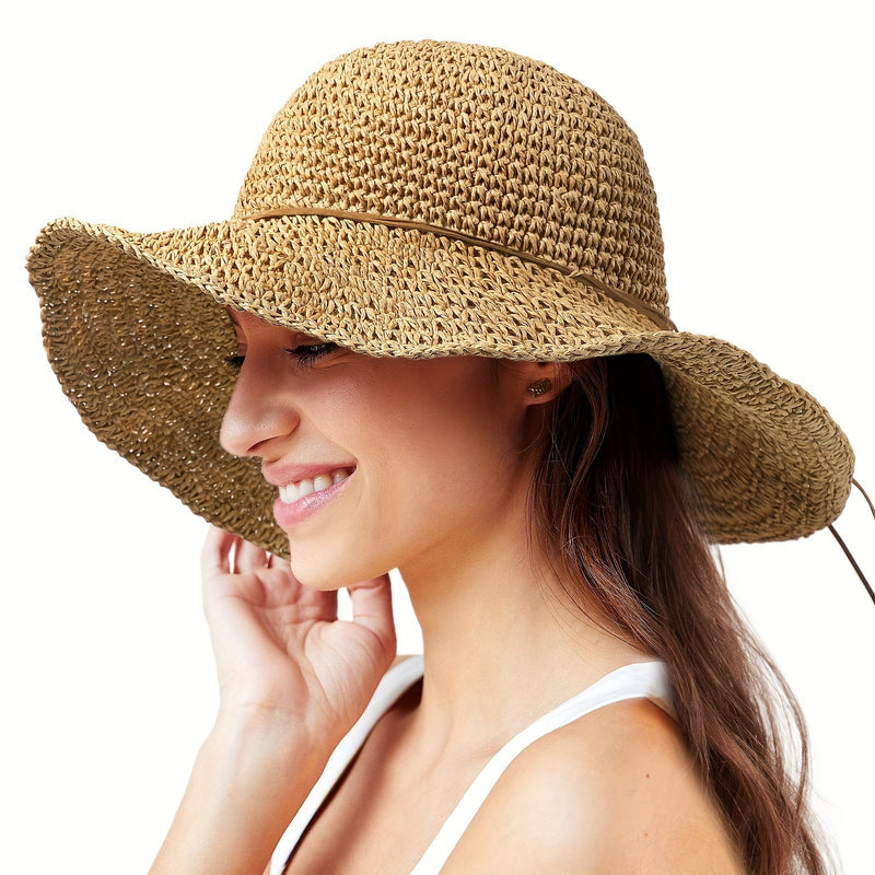 Crochet Boho Straw Hat for Summer Travels – Elouan-Beige-State of Style