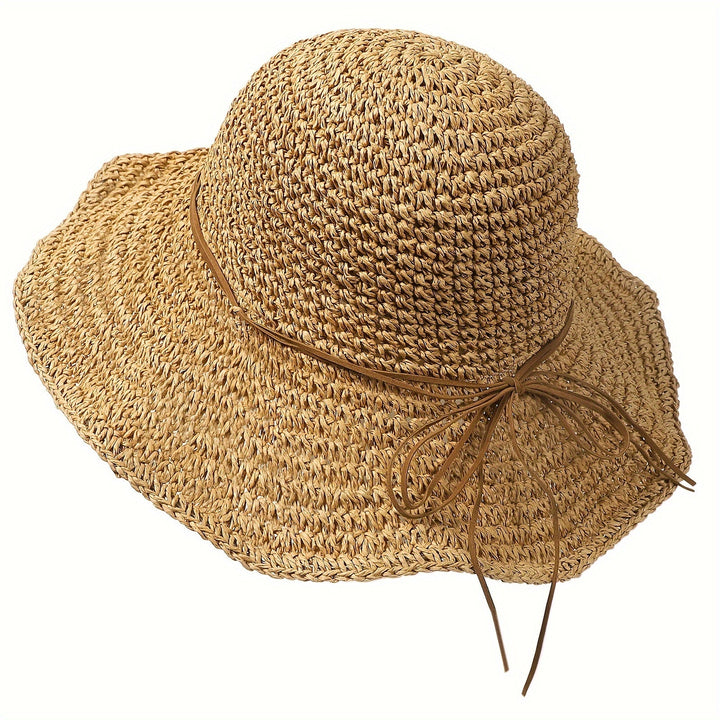 Crochet Boho Straw Hat for Summer Travels – Elouan-Beige-State of Style