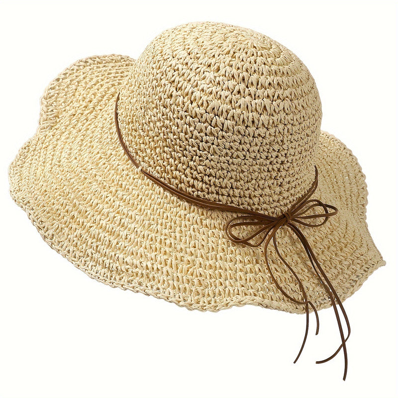 Crochet Boho Straw Hat for Summer Travels – Elouan-Beige-State of Style