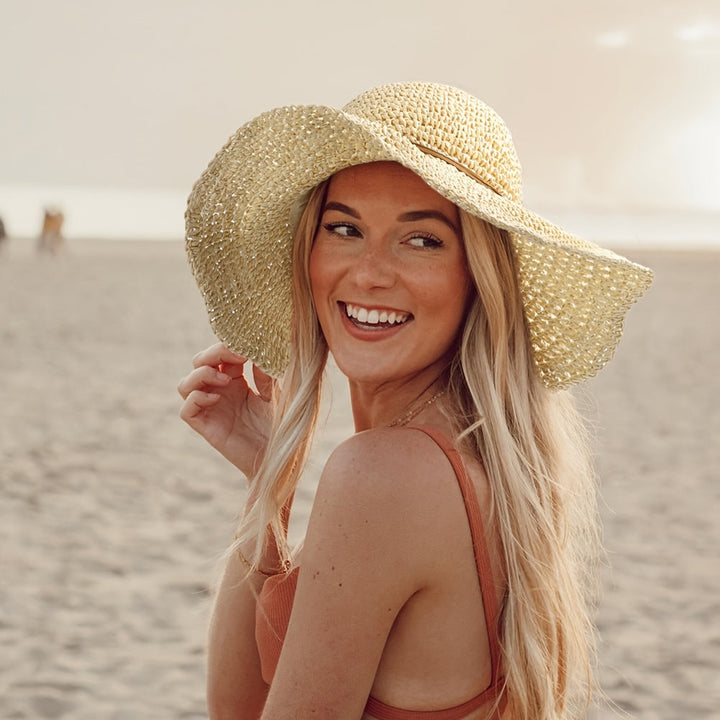 Crochet Boho Straw Hat for Summer Travels – Elouan-Beige-State of Style
