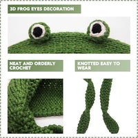 Crocheted Frog Ear-Warming Headband - FrogHeat-State of Style