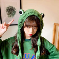 Crocheted Frog Ear-Warming Headband - FrogHeat-State of Style