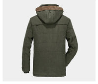 Crocodile-Long Men's Winter Coat - Frost King-Blue-M-State of Style