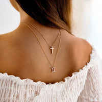 Cross Pendant Chain - Isabella-Gold-State of Style